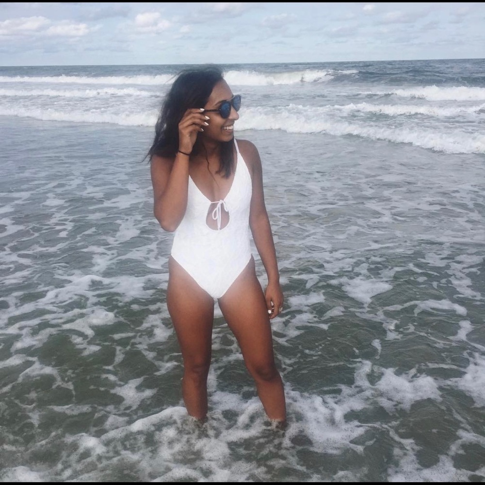 White One Piece swimsuit